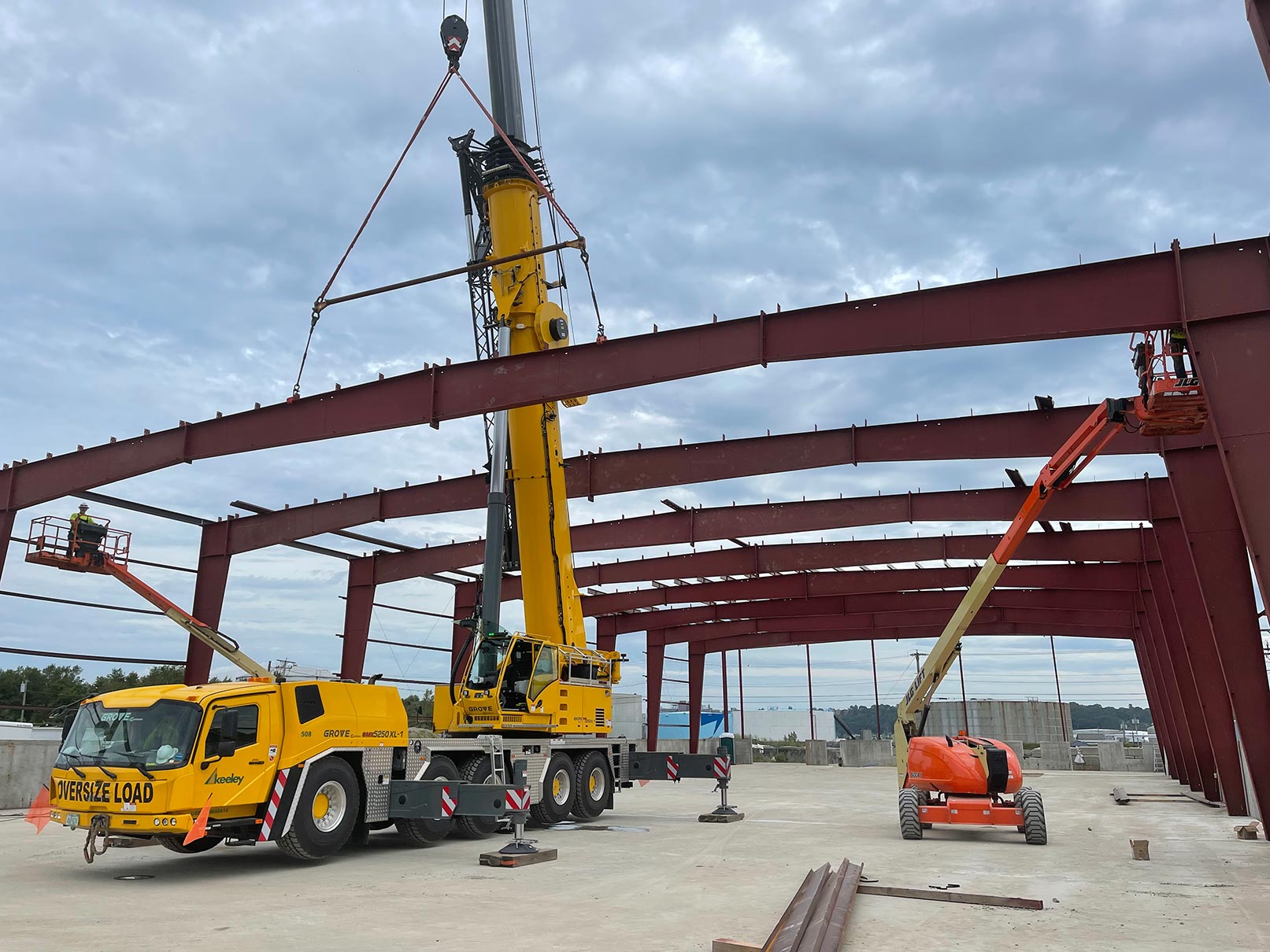 Keeley Crane Service- Portland, Maine- Titan Steel Erectors project photo