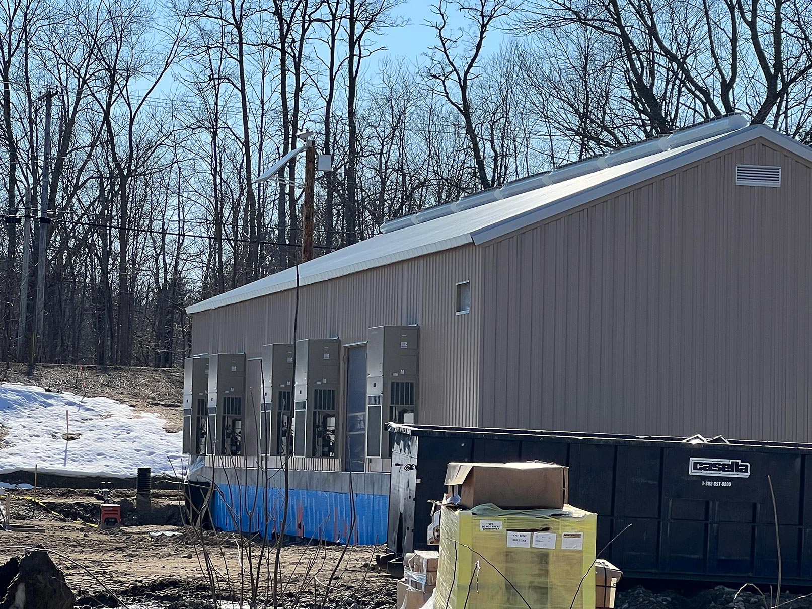 Utilities Substation - Biddeford, Maine, Project photos for Titan Steel Erectors. a Maine based steel erector Co.